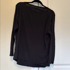 Lululemon Athletica Black Blouse Tunic Top